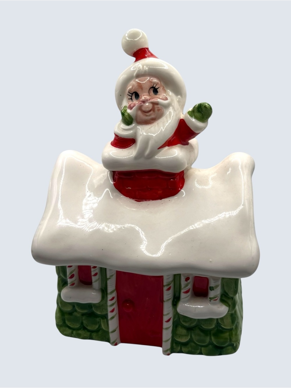 Vintage 1960s Santa Cookie or Candy Jar